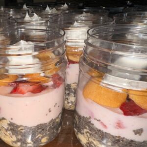 Strawberry Shortcake Over Night Oats